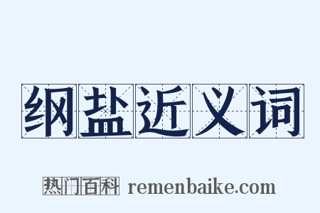 纲盐近义词是什么意思的图片